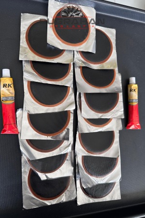 15 Adet Büyük İç Lastik ve Dubleks İçin Uyumlu A Kalite Yama 75 Mm + 2 Adet Yama İlacı 