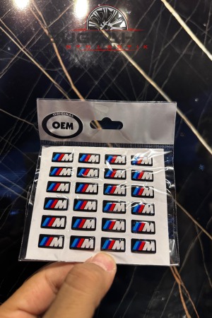 BMW M Logolu Sticker Arma A Kalite 24 Adet