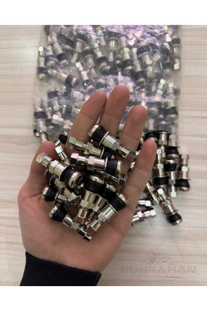 TR-416SS Paslanmaz Çelik Oto Lastik Sibop Takımı 20 Adet