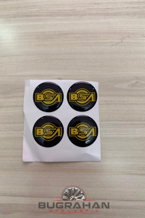 BSA Jant Göbeği Damla Yapıştırması Arma Sticker 38-39 Mm (A Kalite)