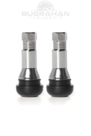 2 Adet Metal Zırh Kaplamalı Tr414 Oto Lastik Sibop Takımı 