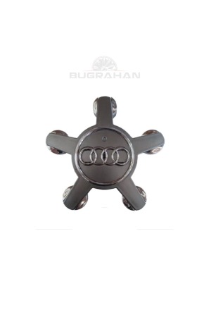 AUDİ Gri Ahtapot 5 Kol Jant Göbeği Kapağı 1 Adet (A3-A4-A4L-A6-A6L-A7-A8-Q5-TT Uyumlu) A Kalite