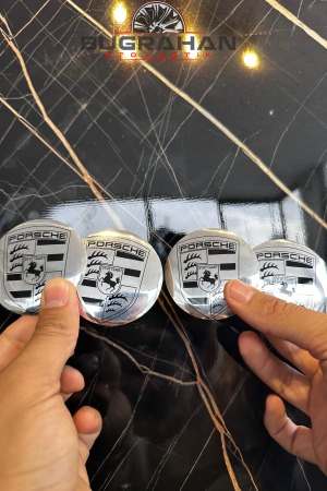 Porshce Logolu Jant Göbeği Arması 56 Mm 4 Adet