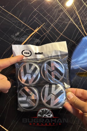 Orijinal Alman Malı Volkswagen Jant Göbeği 65,5 Mm 56 Mm İç (Jelatinli Paket)